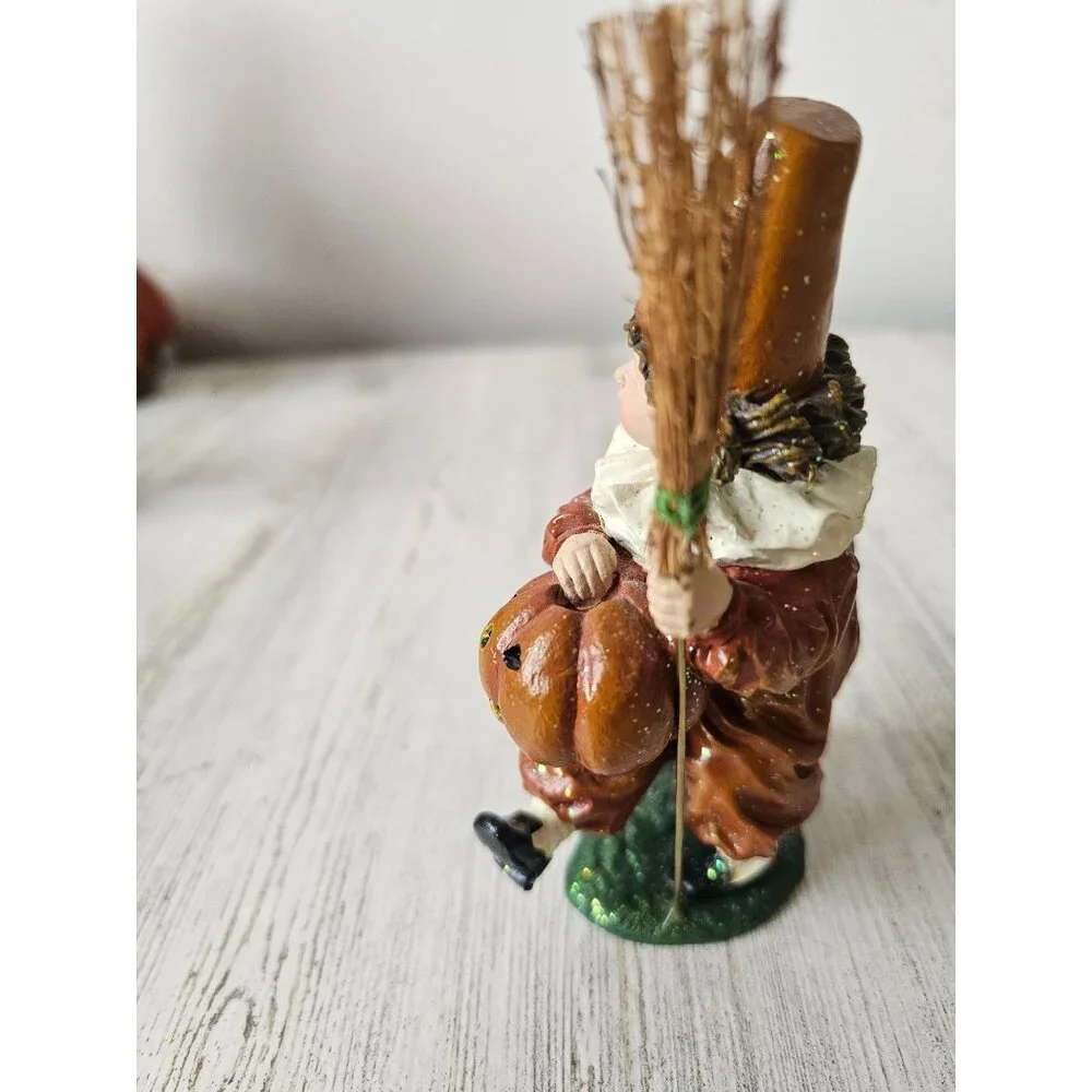 Bethany Lowe cat girl witch trick or treater‎ statue figurine decor